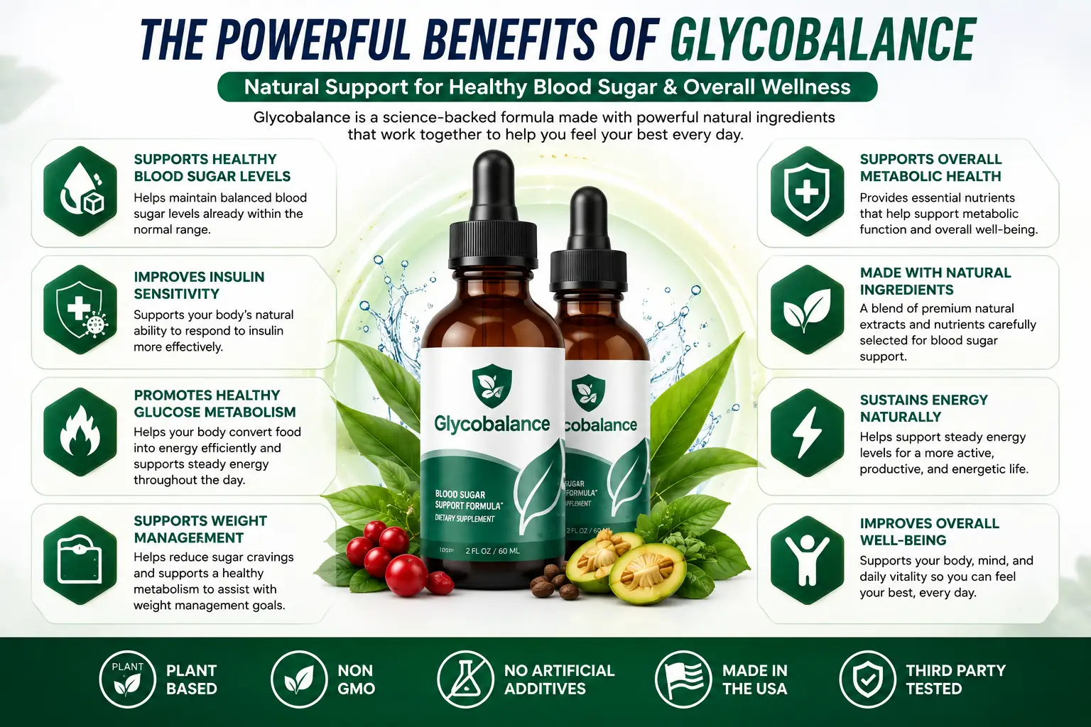 GlycoBalance benefits — visual overview